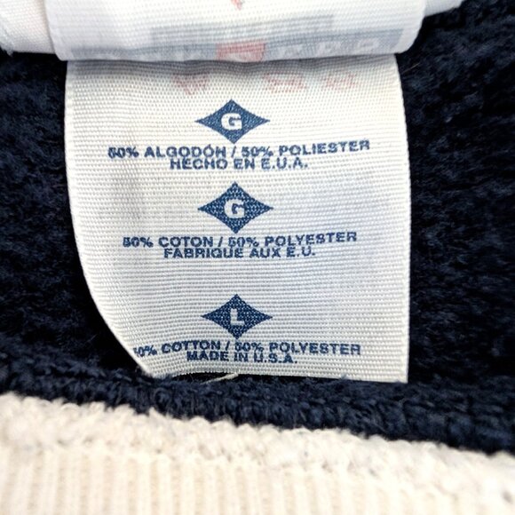 Vintage Morning Sun Unisex Size L Kitty Dog Cherry Blossoms Mock Sweatshirt Top - Picture 10 of 11